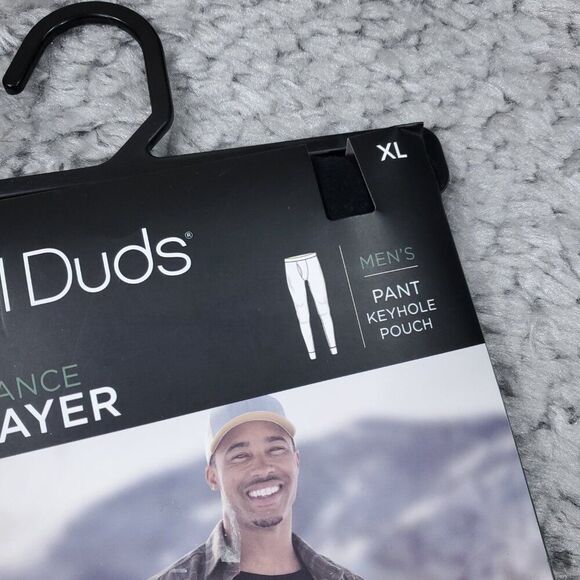 Cuddl Duds Men's Performance Baselayer Black CottonWear Thermal Pants Keyhole XL - Picture 4 of 6